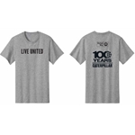 CLU-GREY<br>LIVE UNITED TEE - GREY