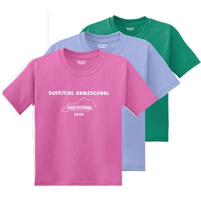 CVKY101<br>Surviving Homeschool Youth Tees #Healthyathome