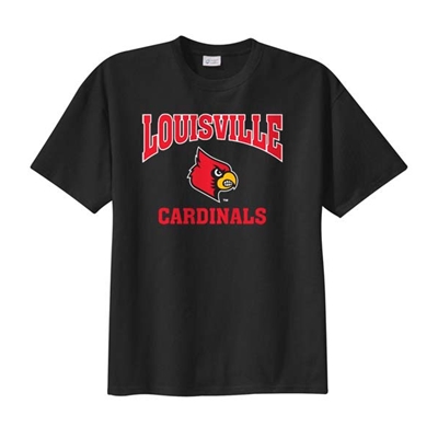 AUL167<br /> Youth Black Louisville "Fighting Cardinals" T-Shirt