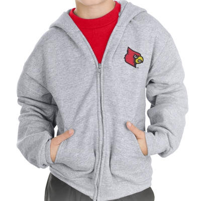 AUL176<br /> Youth Full Zip Hooded Sweatshirt