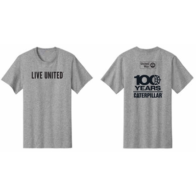 CLU-GREY<br>LIVE UNITED TEE - GREY