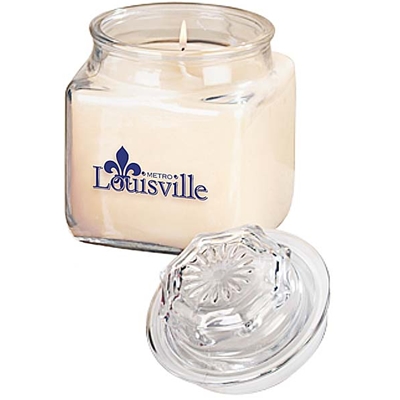 LMS142 <br />Serenity Candle 18 oz. Square Glass Jar