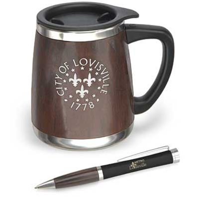 LMS19 <br />Bosque Mug and Pen Gift Set
