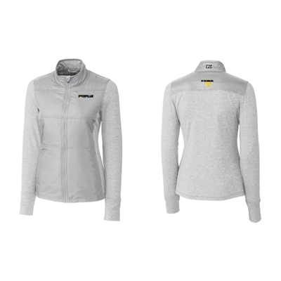 CTLS-LCK00042 • Women's Cutter & Buck Stealth Hybrid Quilted Full Zip Windbreaker Jacket