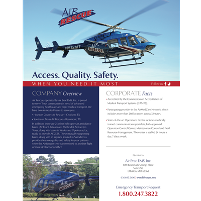 AIR800-803<br>Air Rescue Fact Sheets