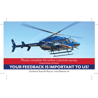 SAR825<br>Air Rescue Feedback Cards - Blue