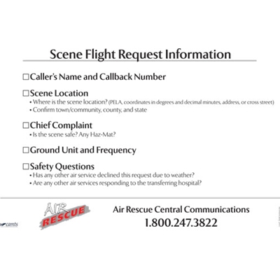AIR830<br>Air Rescue Scene Flight Cards