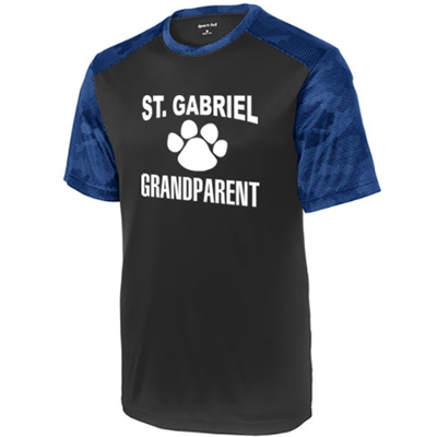 SG606/ST371<br>Grandparent Camohex Colorblock Tee