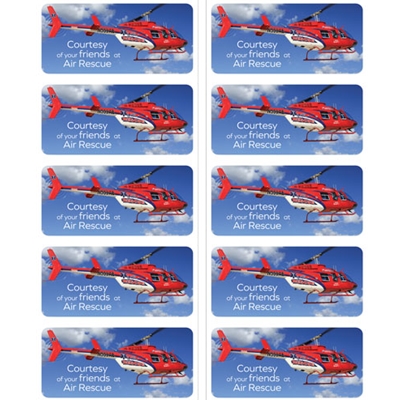 AIR816<br>Air Rescue Stickers - Red