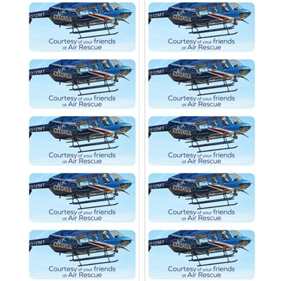 SAR816<br>Air Rescue Stickers - Blue